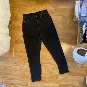 Black American Eagle Mom Jeans